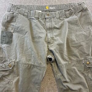 Carhartt‎ Double Knee Relaxed Fit Carpenter Pants Workwear Utility Green 44x30